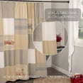 thumbnail image 3 of VHC Brands Farmer's Market Shower Curtain, 72x72, Red Grey Patchwork, 3 of 7