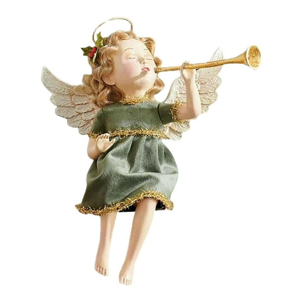 Viugreum Cherub Decorative Statue Angel Christmas Statue Figurine