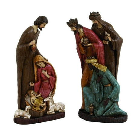 polystone traditional nativity creche figures set of 2 in polystone traditional nativity creche figures set of 2 in