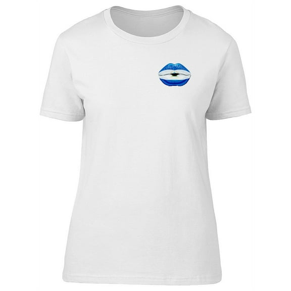 Flag Of Nicaragua Pocket Lips T-Shirt Women -Image by Shutterstock, Female Small
