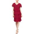 thumbnail image 1 of S.L. Fashions Womens Layered A-line Dress, casis, 18, 1 of 1