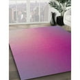 thumbnail image 3 of Ahgly Company Machine Washable Indoor Rectangle Transitional Medium Violet Red Pink Area Rugs, 8' x 10', 3 of 7