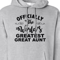 thumbnail image 3 of Inktastic Officially the World's Greatest Great Aunt Adult Hoodie Sweatshirt, 3 of 4