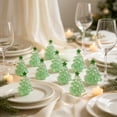 thumbnail image 4 of Ouuluon Set of 10 Luminous Mini Figurines, Glow in Dark Resin Tabletop Ornaments for Holiday Party Decor, 4 of 6