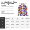 thumbnail image 5 of Uemuo The Garden Tricolor Pansy Flower Pattern Women's Full Zip UPF 50+ Sun Protection Hoodie Jacket Long Sleeve Sun Shirt Hiking Outdoor Performance with Pockets-Medium, 5 of 9
