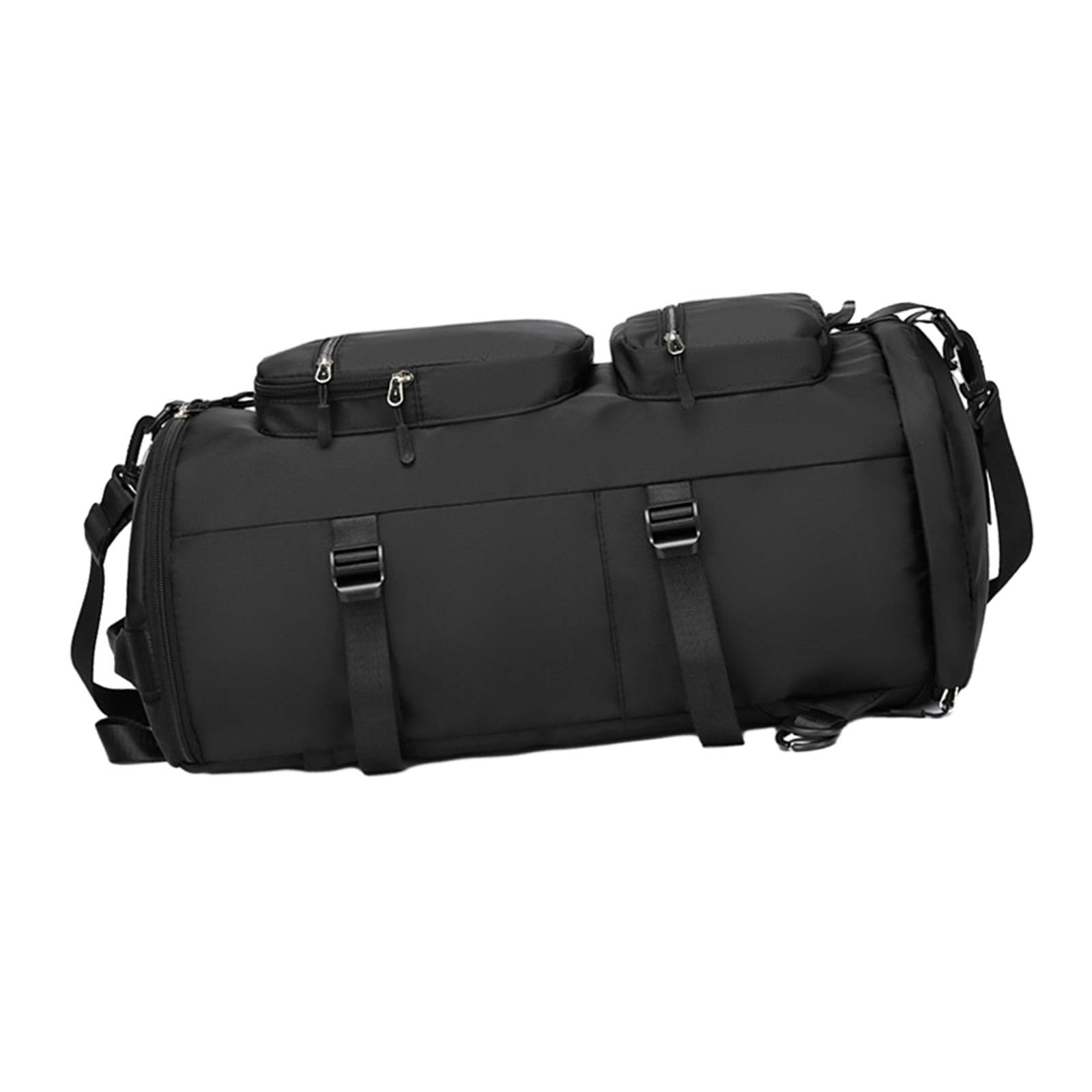 Duffel Backpack Sports Gym Bag Fitness Gym Swimming Weekender Overnight Bag Black