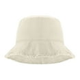 thumbnail image 2 of BadPiggies Bucket Hat for Men Women 100% Cotton Foldable Summer Travel Beach Outdoor Fishing Hat (Beige), 2 of 8
