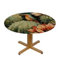 thumbnail image 3 of nygtbtfer Flower Round Fitted Tablecloth with Elastic Edge Fitted Table Cloth for Round Table Circular Table CoverWipeable Round Elastic Table Cloth 46-50, 3 of 8