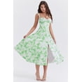 thumbnail image 2 of Eternatastic Womens Corset Dresses Sleeveless Split Floral Printed Midi Dress French Style Beach Vacation Dress, 2 of 5