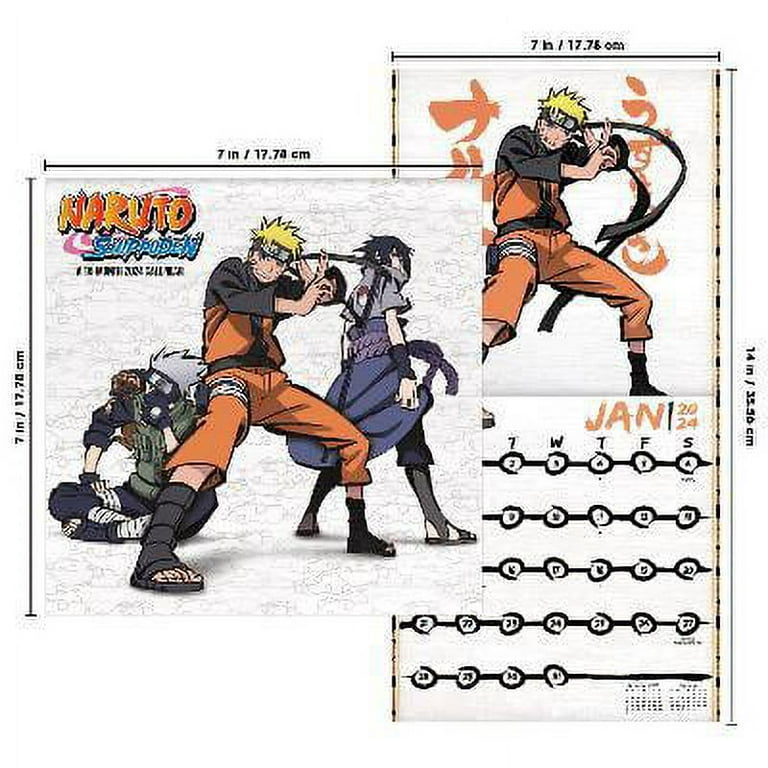 Naruto Wall Calendar 2024