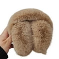 thumbnail image 2 of dianhelloya Warm hat Solid Color Elastic Non-slip Cute Unisex Earmuffs Winter Soft Thickened Plush Headband Ear Warmer Khaki, 2 of 8