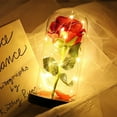 thumbnail image 6 of Altsales Eternal Rose in Glass Dome with Led Light, Enchanted Rose in Glass Dome Valentine'S Day Gift for Home Decor Holiday Party, 6 of 9