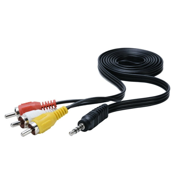Câble audio Jack/Rca PSAUD21 - Noir/Blanc/Rouge POSS : le câble à