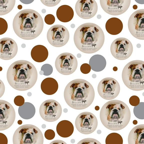 Bulldog Dog Breed Premium Gift Wrap Wrapping Paper Roll