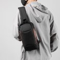 thumbnail image 2 of Bolso de pecho Sonducket OxfordCloth con puerto de carga USB y cerradura de contraseña Oro negro, 2 of 6