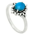 thumbnail image 3 of Sleeping Beauty Turquoise 925 Sterling Silver Ring s.6 Jewelry R-1721 AGR1013_A_6, 3 of 6
