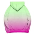 thumbnail image 5 of SwiftWear Women's Longline Gradient Hoodie with Front Pocket - Oversized Comfort Fit Pullover, Soft Stretch Fabric for Casual Streetwear Hot Pink, 5 of 5