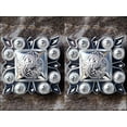 thumbnail image 4 of Set Of 32 Western Screw Back Concho German Silver 1 In Square Cowgirl S, 4 of 4