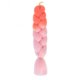 thumbnail image 1 of Zhuge Extensiones de cabello trenzado para mujeres, 6 paquetes de 100 g/paquete, 24 pulgadas, de melocotón a rosa, 1 of 2