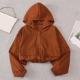 thumbnail image 2 of Chaqueta Ligera de Verano Color Sólido de las Niñas con Capucha de Moda Y Versátil para Niños Chaqueta Ligera, 2 of 9