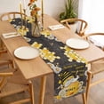 thumbnail image 3 of Yellow Gnomes Table Runner - 108 Inch Long, Kitchen Dining Table Runner Dresser Scarves, Bee Daisy Honey Vintage Farmhouse Decor for Coffee Tables Wedding Party Banquet, 3 of 8