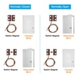 thumbnail image 5 of Unique Bargains Magnetic Reed Switch, 4 Pack NC Wired Magnetic Contact Switch, Black, 5 of 5
