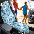 thumbnail image 3 of Garronmavis Blue Hibiscus Front Car Seat Towel Cover Stain Resistant Waterproof Sweat Protection for Post Workout Beach Outdoor Use Stretchable Universal Fit for Most Cars SUV Trucks Sedan Van, 3 of 8