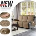 thumbnail image 6 of 100% Waterproof Recliner Sofa Cover-Non Slip Split Couch Covers for Reclining Couches with Elastic Straps,Couch Covers for 3 Cushion Couch Sofa Pet Friendly(Camel, 3 Seater), 6 of 13