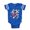 Royal Blue, variant on CafePress - Cp Moorena - Cute Infant Baby Football Bodysuit