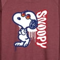 thumbnail image 3 of Peanuts - Graffiti Snoopy - Women's Lightweight French Terry Long Sleeve Shirt, 3 of 6
