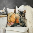 thumbnail image 2 of SHANXI Fall Pillow Covers Decorative Pumpkin Cases Cushion Covers Faux Linen,,Thanksgiving, 20x20in, 2 of 5
