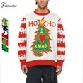 thumbnail image 2 of Sudaderas de Navidad para hombres, chándal de gran tamaño, sudaderas con gráfico de árbol de Navidad, jerséis, ropa de calle de Hip Hop, ropa masculina, 2 of 4