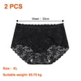 thumbnail image 2 of 2 piezas de ropa interior Sexy para mujer, bragas de encaje, bragas de cintura alta para mujer, 2 of 5