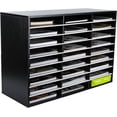 thumbnail image 2 of Wood Desktop Literature Organizer Adjustable File Sorter Mail Center Magazine Holder Paper Storage Cabinet Classroom Keepers Mailbox  Layers and Columns)  Antique, 2 of 6