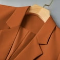 thumbnail image 5 of Breezora Womens Vintage British Style Single Breasted Blazer Long Sleeve Loose Fit Casual Elegant Jacket XXL Size Orange, 5 of 9