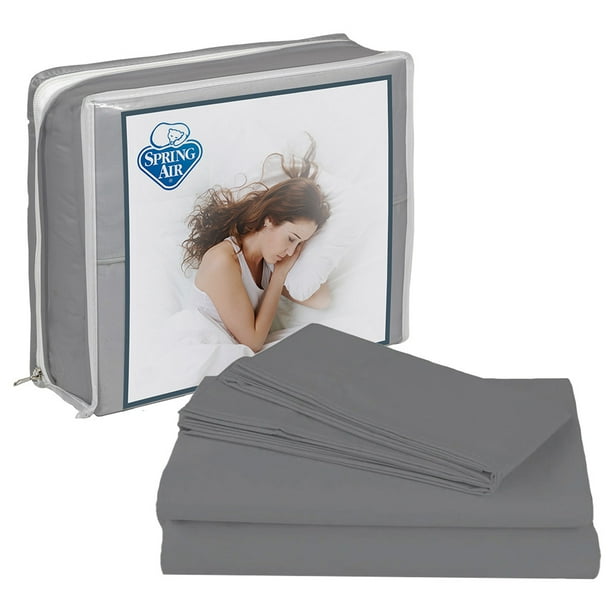 Juego de Sábanas Individual Spring Air Gris