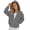 Dark Gray, variant on Girls Solid Zip Up Hoodie Jacket Raglan Long Sleeve Hooded Sweatshirt Coat Casual Soft Outerwear for Kids Back to School Autumn Winter Outdoor Daily Wear(Brown,6-7 Years)