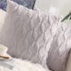 thumbnail image 4 of Funda de almohada decorativa de doble cara con diseño de rombos de felpa, diseño moderno y sencillo, con núcleo gris claro, 45 x 45 cm/17,7 x 17,7 pulgadas (incluye, 4 of 5
