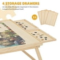thumbnail image 2 of 2000 Piece Portable Puzzle Board with Folding Legs,41" x 28" Wooden Jigsaw Puzzle Table with 4 Drawers & Cover, Family Multifunctional Folding Table for Adults, 2 of 6