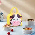 thumbnail image 4 of JoyMoreHome Cute Cartoon Animal Lunch Box Bag Tote Reusable Insulated Leakproof Lunchbox Containers for Travel Work Picnic, 4 of 5