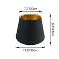 thumbnail image 2 of FSLiving 8" Black-Gold Mushroom Designed Fabric Lamp Shade Replacement, Slip UNO Fitter Art Cover, Decorative for DIY Torchiere Ceiling Pendants Table Lamp Hanging Swag Wall Sconce Set of 2, 2 of 6