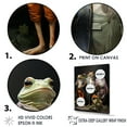 thumbnail image 3 of Designart "Frog Ballet In Attire" Frogs & Toads Floater Framed Wall Decor, 3 of 5