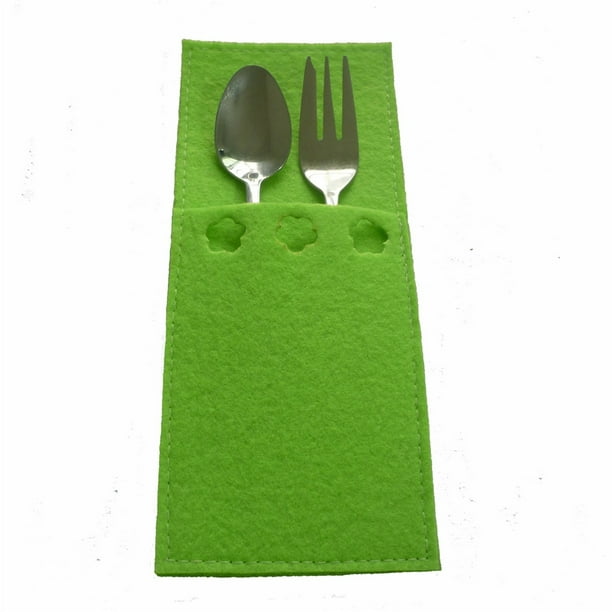 Xihbxyly Artículos de Clarence Juego de cubiertos y tenedores rectangulares para el día de San Patricio.
