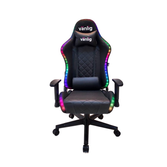 Silla Gamer Ergonomica Reclinable Rgb Gaming Luces Led Vanlig Saturn