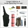 thumbnail image 5 of Yoga Mat Bag Carrier Holder Bag with Wet Pocket and Water Bottle Pocket Adjustable Shoulder Strap Large Deep Storage Bag Black, 5 of 7