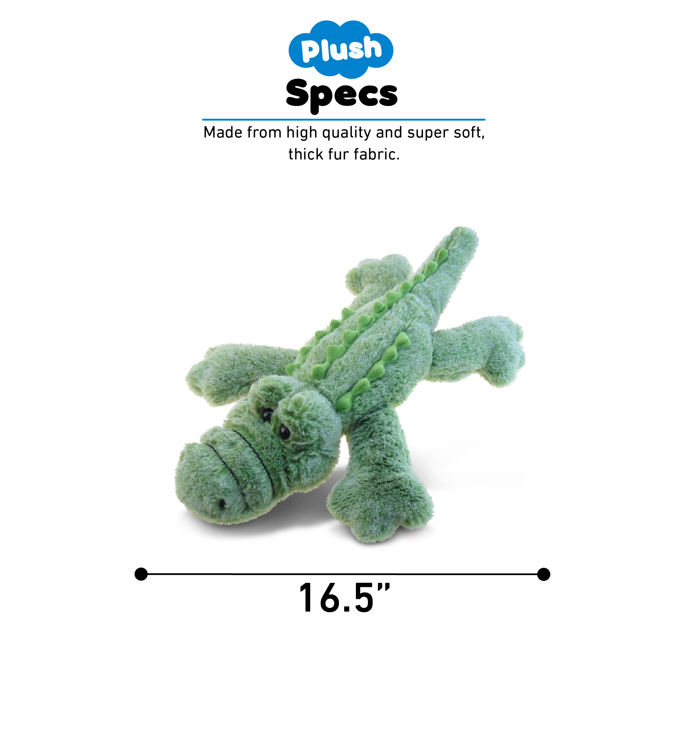 green alligator plush