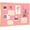 Pink, variant on DOLLAR BOSS Black Bulletin Board with Linen 24x18 Inches Cork Board for Wall Poster Board with Gold Aluminum Frame Hanging Pin Board Vision Board for Home Office Room Decor with 10 Push Pins