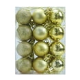 thumbnail image 5 of NWQKYZGH 24PCS Shatterproof Plastic Christmas Baubles Matte Shiny Glitter Hanging Ornament Balls for Indoor Outdoor Xmas Tree Holiday Festival Decor -1.2IN, 5 of 6