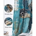 thumbnail image 3 of Blue Green Coastal Blackout Curtains for Bedroom Living Room Darkening Curtains 84 Inch Length 2 Panels Set Sea Turtle Ocean Retro Window Curtain Insulated Window Treatment Grommet Drapes 42"x84", 3 of 9