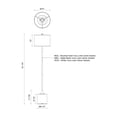 thumbnail image 6 of FL418761WHIL-Alora Lighting-Issa - 1 Light Floor Lamp-61.25 Inches Tall and 14 Inches Wide-White Finish, 6 of 7